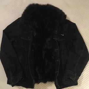 MOTHER “The Furry Drifter” Jean Jacket